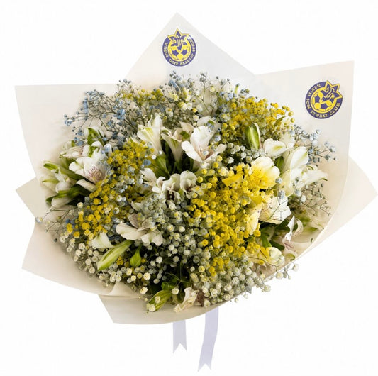 זר אוהדים ייחודי ומרגש בצבעי הקבוצה 💛💙